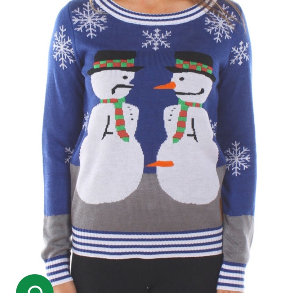 Ugly Christmas sweater- naughty snowman ☃️